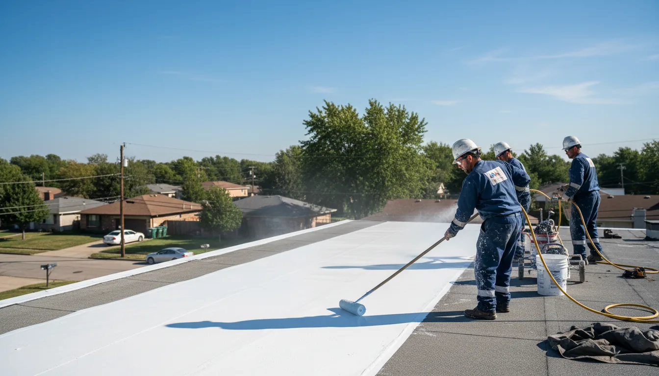 Commercial roof coating in Glen Flora, TX near me